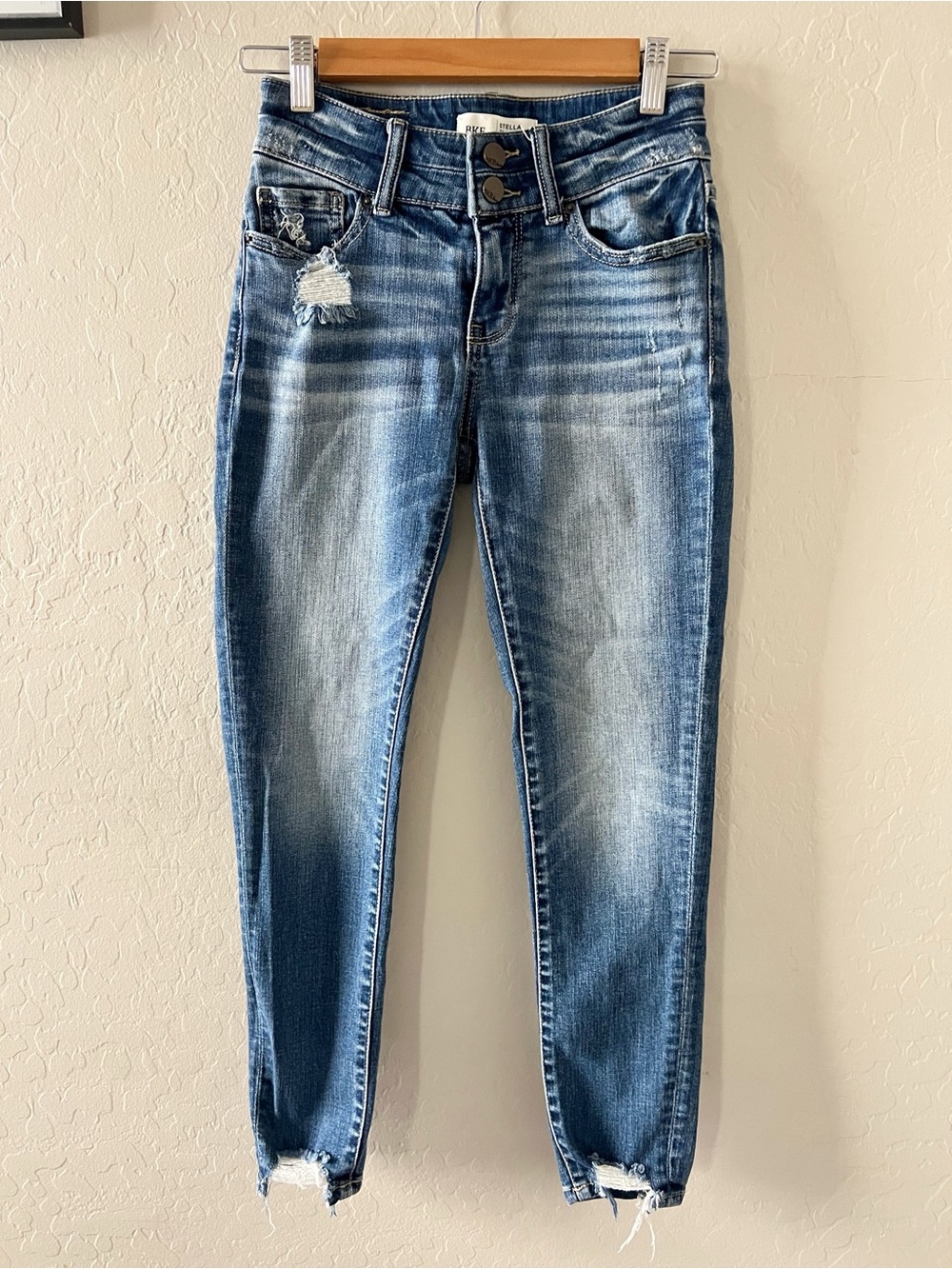 BKE Stella Mid-Rise Slim Fit Ankle Skinny Jeans